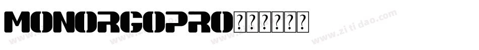 MonoRGOPro字体转换