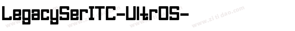 LegacySerITC-UltrOS字体转换