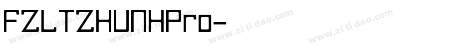 FZLTZHUNHPro字体转换