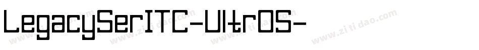 LegacySerITC-UltrOS字体转换