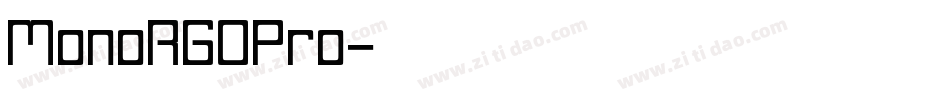 MonoRGOPro字体转换
