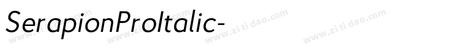 SerapionProItalic字体转换