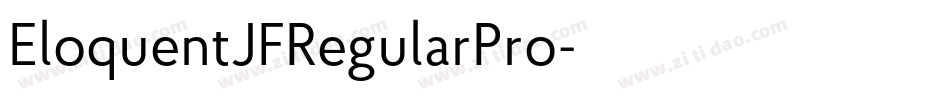 EloquentJFRegularPro字体转换