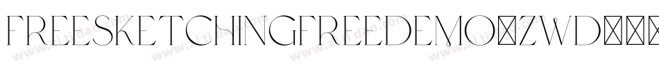 FreeSketchingFreeDemo-Zwd8字体转换