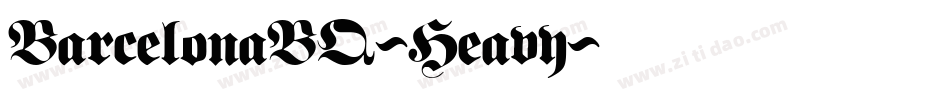 BarcelonaBQ-Heavy字体转换