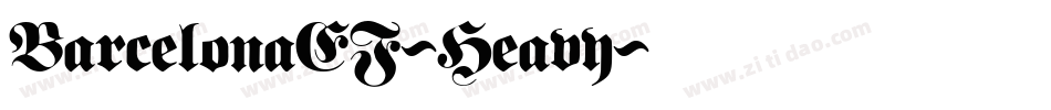 BarcelonaEF-Heavy字体转换