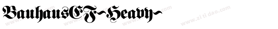 BauhausEF-Heavy字体转换