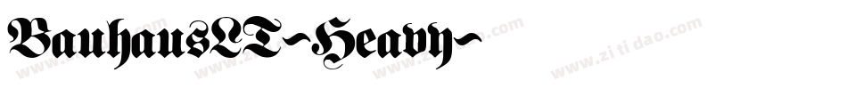 BauhausLT-Heavy字体转换