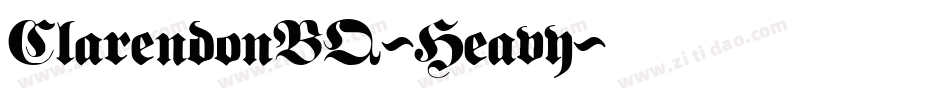 ClarendonBQ-Heavy字体转换