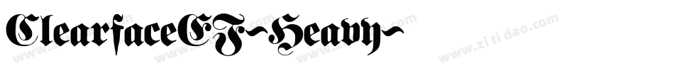 ClearfaceEF-Heavy字体转换