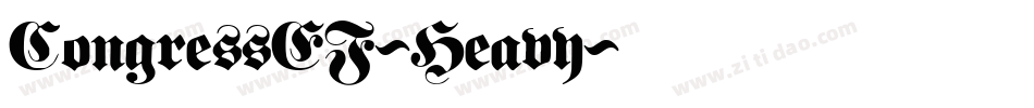 CongressEF-Heavy字体转换