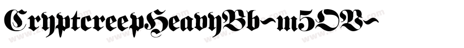 CryptcreepHeavyBb-m5OV字体转换