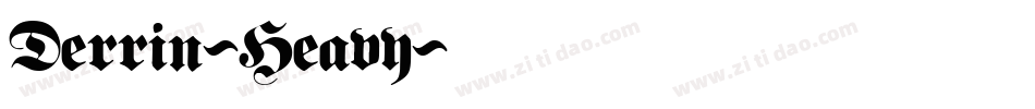 Derrin-Heavy字体转换