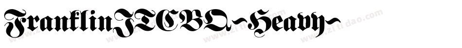 FranklinITCBQ-Heavy字体转换