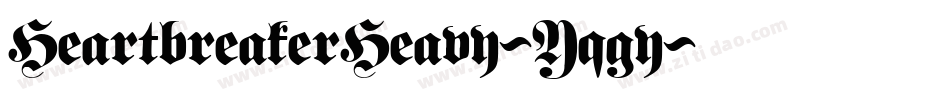 HeartbreakerHeavy-Yqgy字体转换