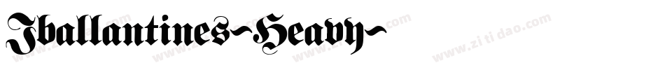 Iballantines-Heavy字体转换