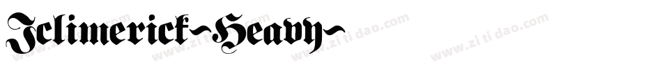 Iclimerick-Heavy字体转换 Iclimerick-Heavy字体转换