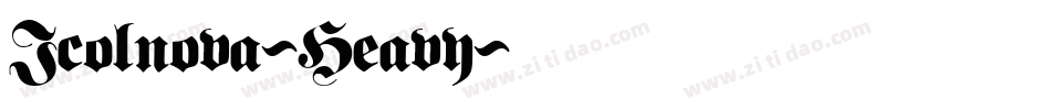 Icolnova-Heavy字体转换