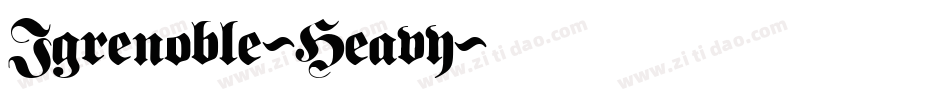 Igrenoble-Heavy字体转换