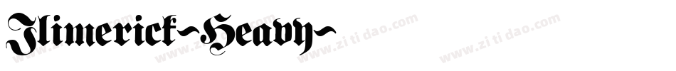 Ilimerick-Heavy字体转换 Ilimerick-Heavy字体转换
