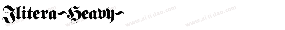 Ilitera-Heavy字体转换