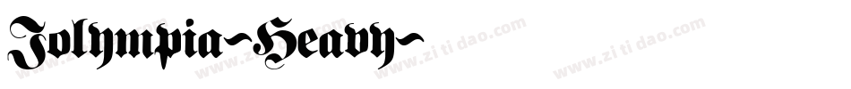 Iolympia-Heavy字体转换
