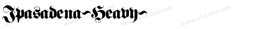 Ipasadena-Heavy字体转换