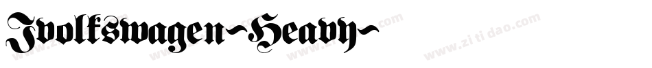 Ivolkswagen-Heavy字体转换