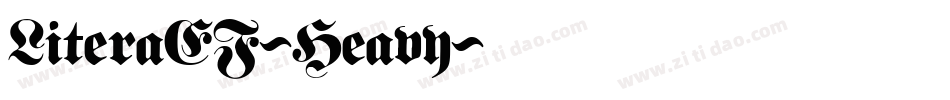 LiteraEF-Heavy字体转换