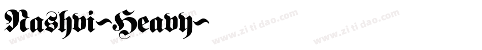 Nashvi-Heavy字体转换