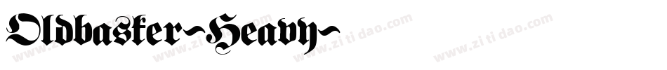 Oldbasker-Heavy字体转换