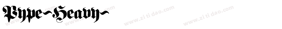 Pype-Heavy字体转换