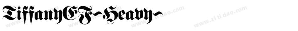 TiffanyEF-Heavy字体转换