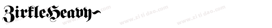 ZirkleHeavy字体转换