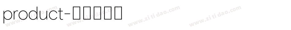 product字体转换