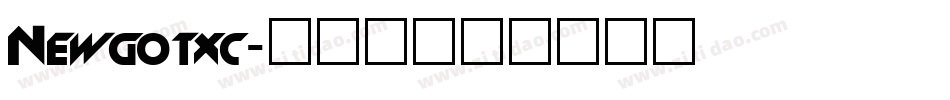 Newgotxc字体转换