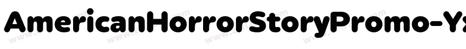 AmericanHorrorStoryPromo-YxWy字体转换