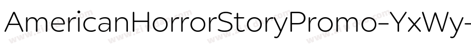 AmericanHorrorStoryPromo-YxWy字体转换