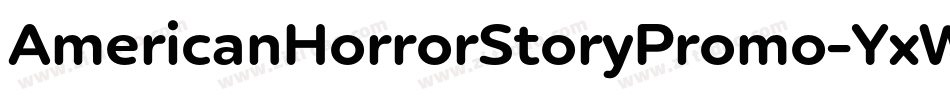 AmericanHorrorStoryPromo-YxWy字体转换