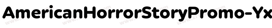 AmericanHorrorStoryPromo-YxWy字体转换