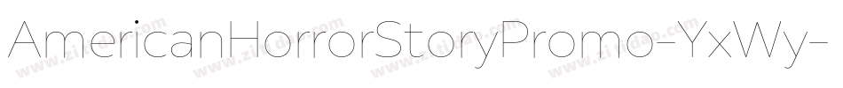 AmericanHorrorStoryPromo-YxWy字体转换