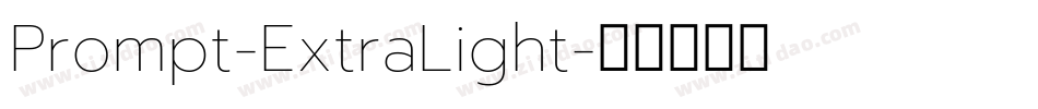 Prompt-ExtraLight字体转换