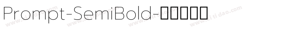 Prompt-SemiBold字体转换
