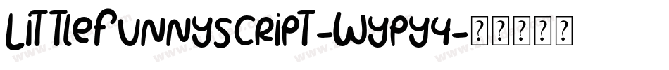 LittleFunnyScript-Wypy4字体转换