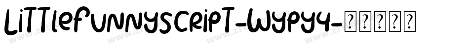 LittleFunnyScript-Wypy4字体转换