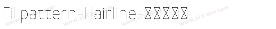 Fillpattern-Hairline字体转换