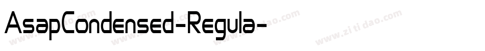 AsapCondensed-Regula字体转换