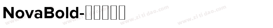NovaBold字体转换
