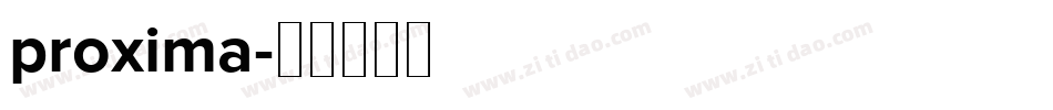 proxima字体转换