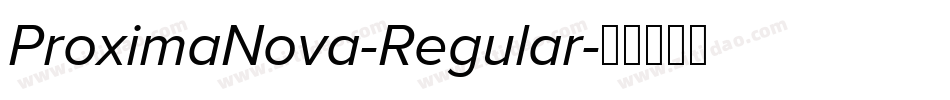 ProximaNova-Regular字体转换
